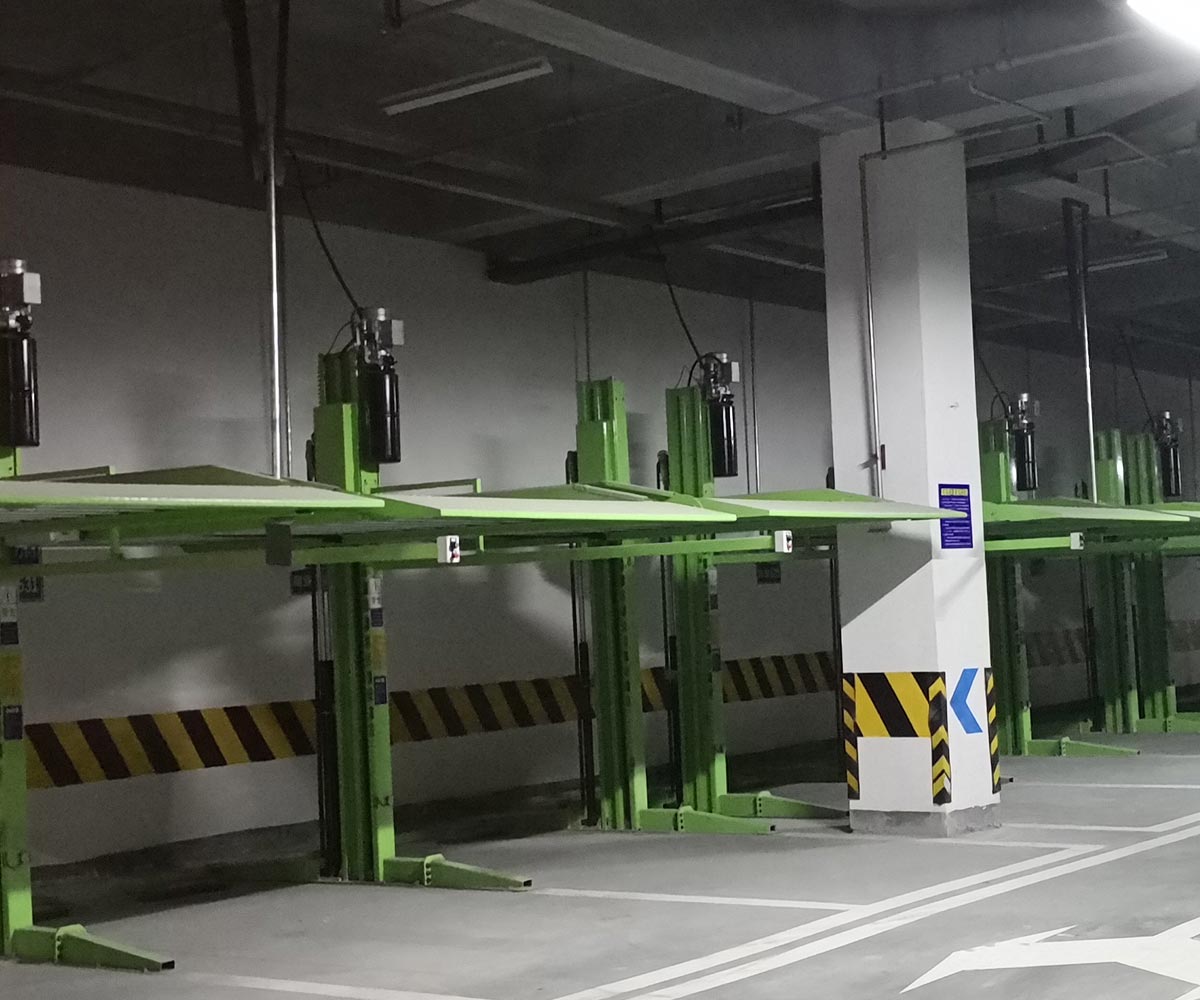 湖南省小區(qū)地下室升降式機械停車場